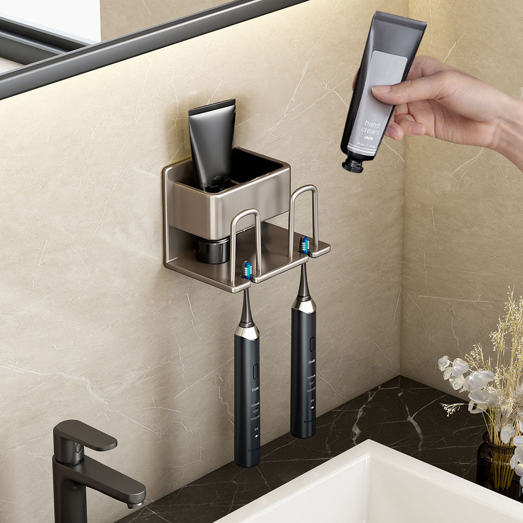 15cm Wall-Mounted Bathroom Storage Rack