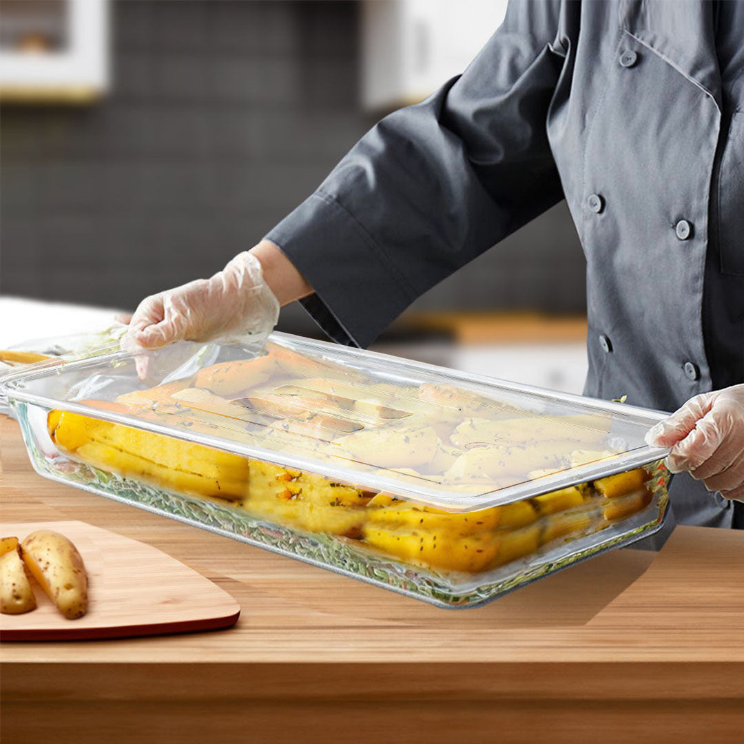 150mm Clear GN Pan 1/1 Food Tray with Lid