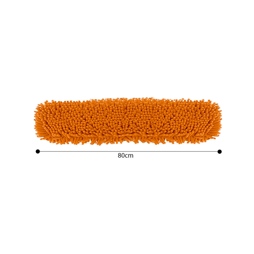 80x12 Orange Microfiber Flat Mop Pads Rotating Dust Remover