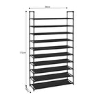 10 Tier Shoe Storage with Handle