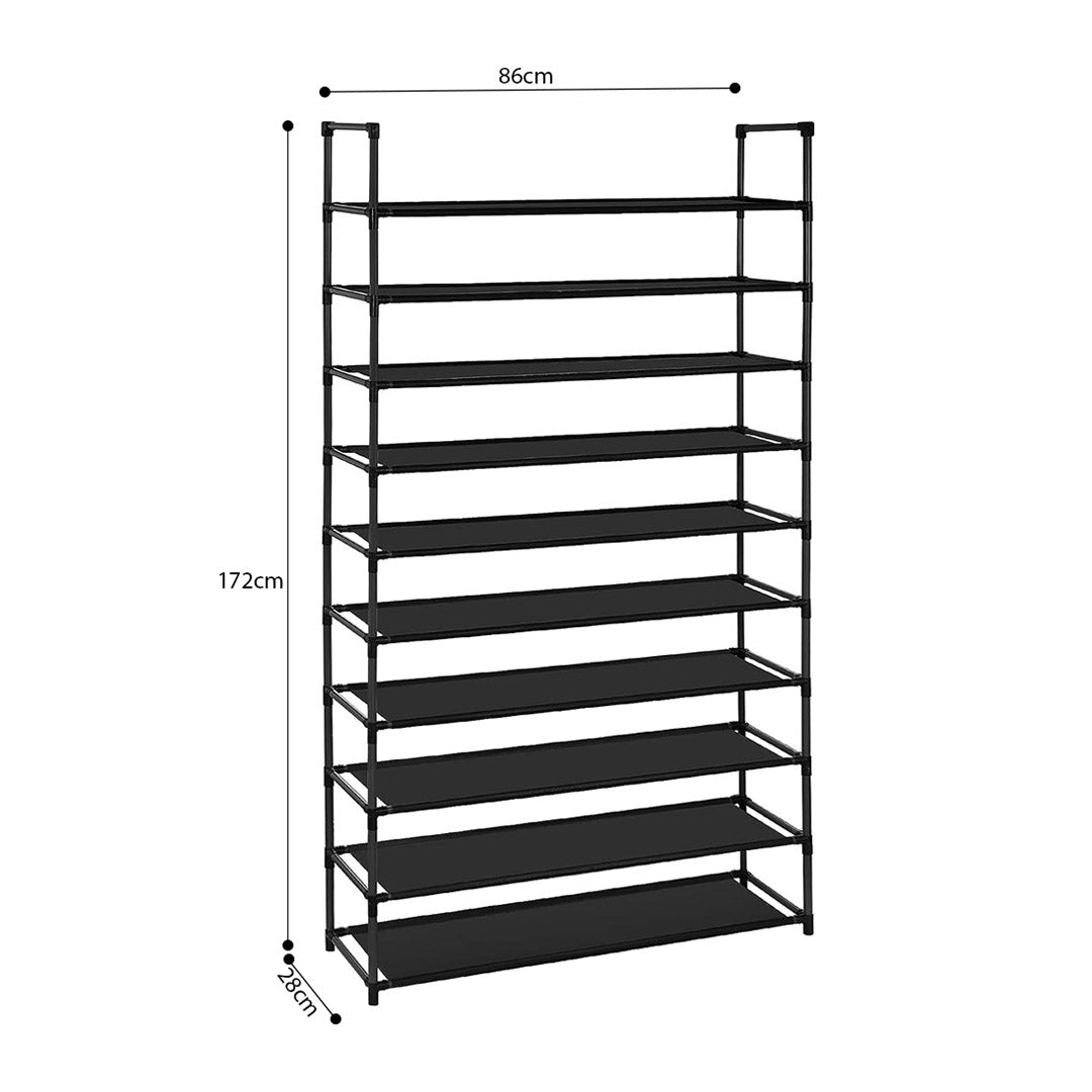 10 Tier Shoe Storage with Handle