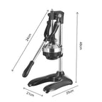 Stainless Steel Manual Juicer Black