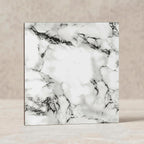 SOGA Peel & Stick Floor and Wall Tiles 30 x 30cm 10 Pack Black White Faux Marble