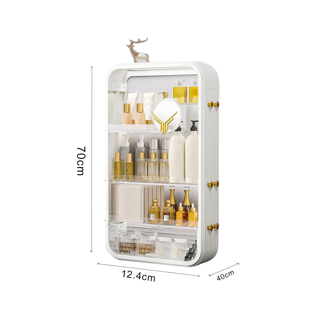 White Multi Tier Cosmetic Storage Organiser