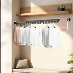 127.5cm Wall-Mounted Clothing Dry Rack Retractable Hanger