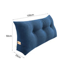 SOGA 100cm Blue Wedge Bed Cushion