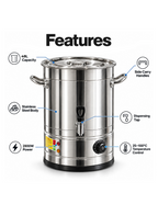 48L Stainless Steel URN Commercial Water Boiler