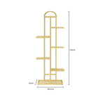 7 Tier Gold Metal Plant Flowerpot Display Rack