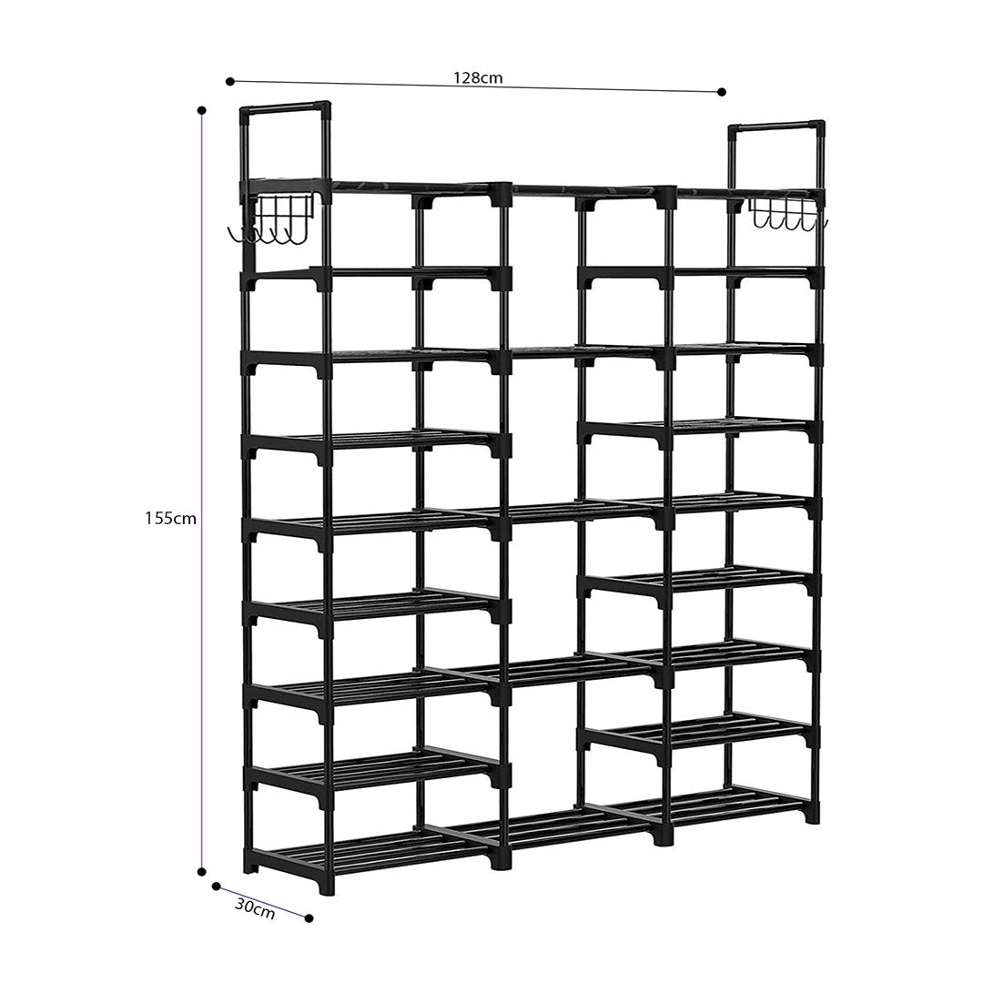 21-Shelf Tier Shoe Storage with Handle