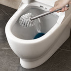 27cm Wall-Mounted Toilet Brush –Dark Grey with Drain Holes
