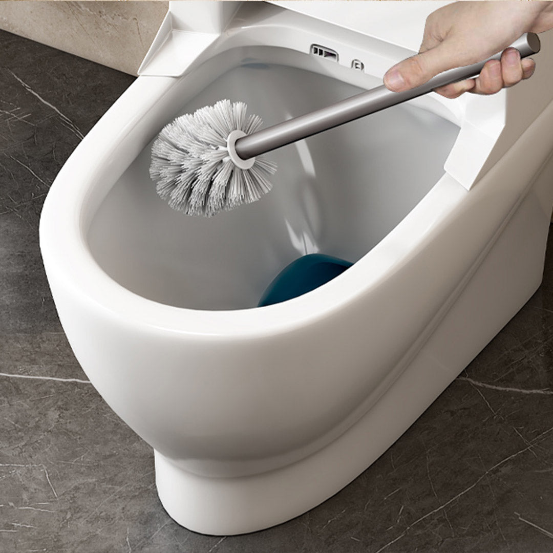 27cm Wall-Mounted Toilet Brush –Dark Grey with Drain Holes