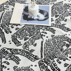 1.8m Light Black Luxury Mottled Bed Vintage Scarf Runner Bedding Tail Pad Flag For Home Hotel Set of 3