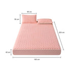 183cm Pink Wide Mattress Cover  Clover Design