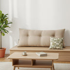 Soga 100cm Beige Triangular Wedge Cushion Pillow