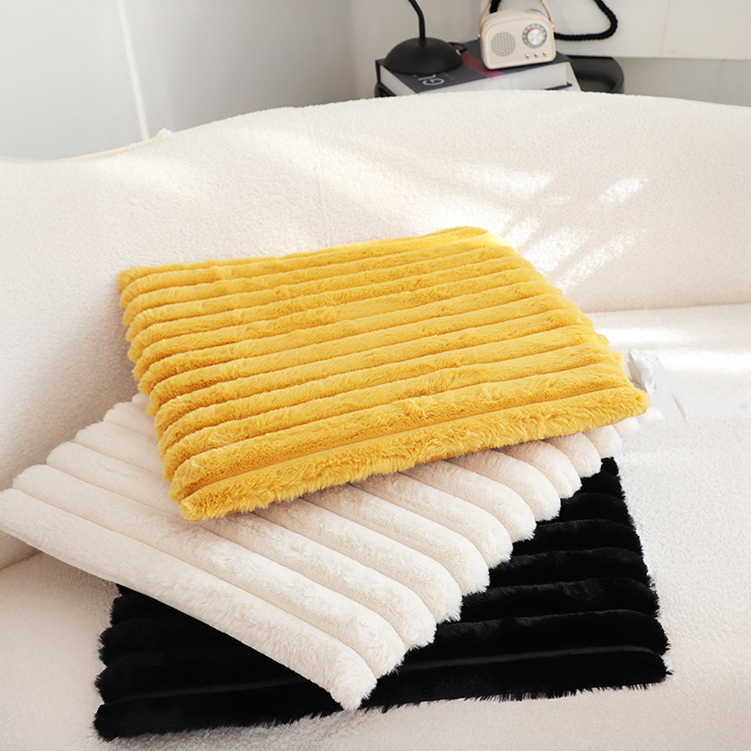 SOGA 45cm Golden Corduroy Square Cushion Soft Leaning Plush Backrest Throw Seat Pillow