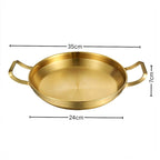 24cm Gold Plated 202 Material Stainless Steel and Kitchen essentials