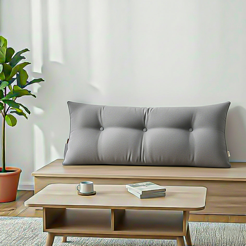 SOGA 100cm Silver Cushion Pillow