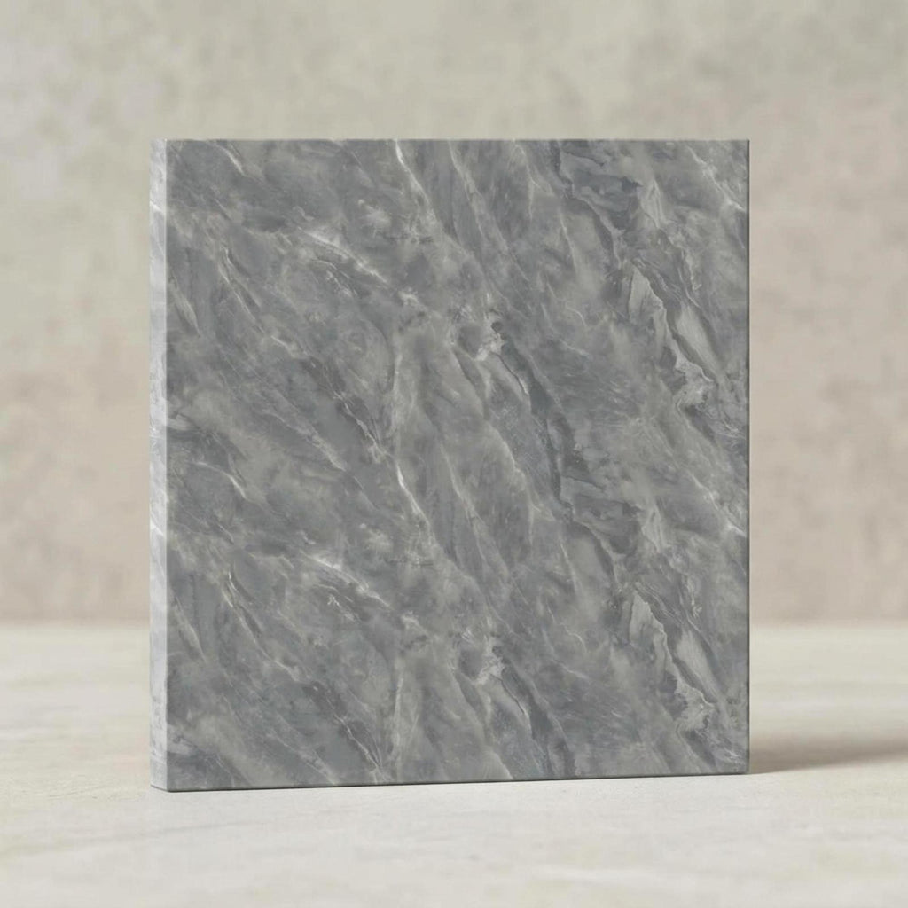 SOGA Peel & Stick Floor and Wall Tiles 60 x 60cm 10 Pack Grey Faux Marble