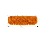 50x12 Orange Microfiber Flat Mop Floor Pads Rotating Dust Remover