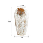 SOGA 35x17 Gradient White Large Ceramic Flower Vase Elegant Living Room Home Decor