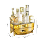 3 Tier Golden Yellow Multifunctional Countertop Cosmetic Storage Organiser