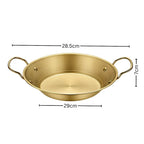 29cm Signature Dry Pot And crafted with 201 Material in Gold For Kitchen Essential
