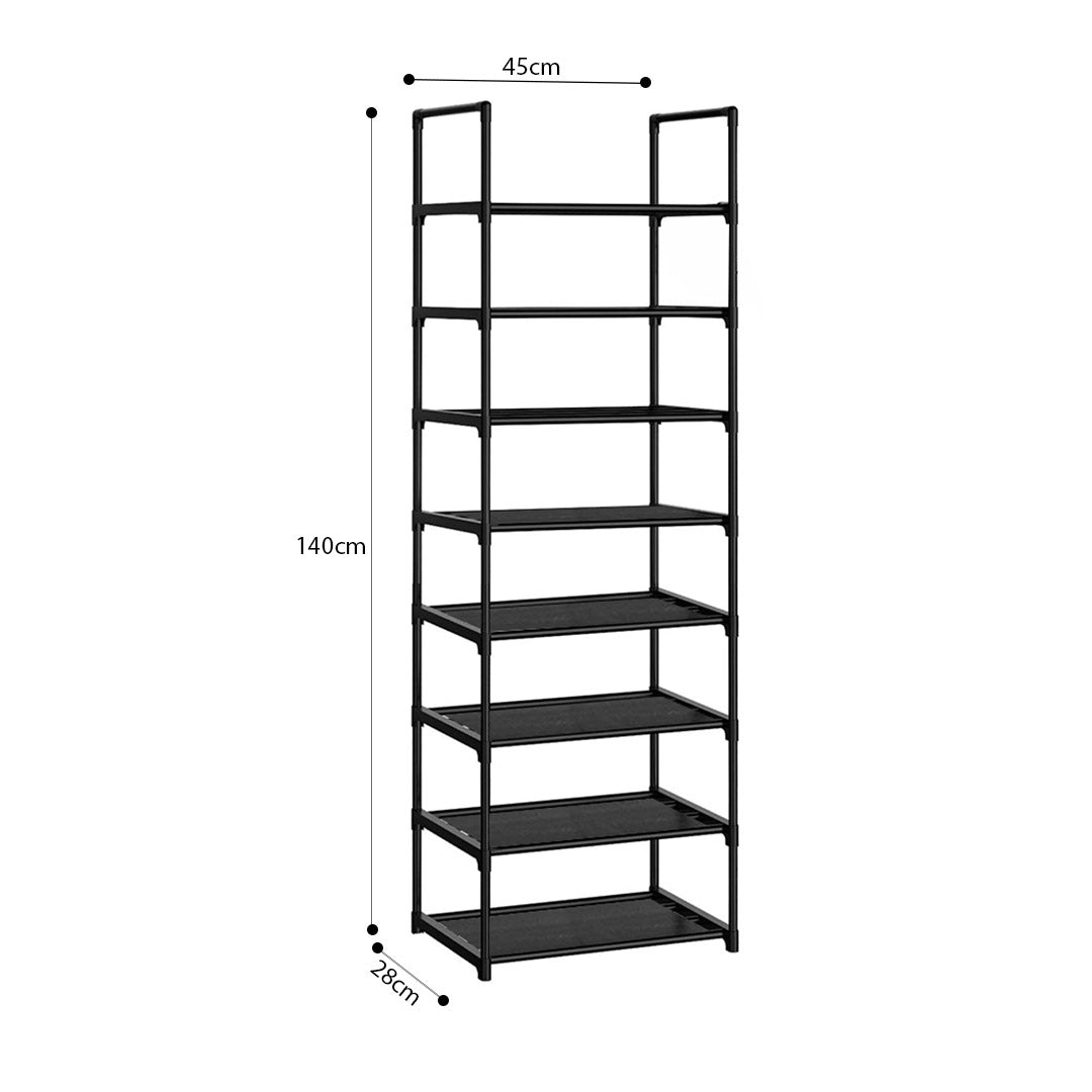 8 Tier Shoe Storage Shelf with Handle