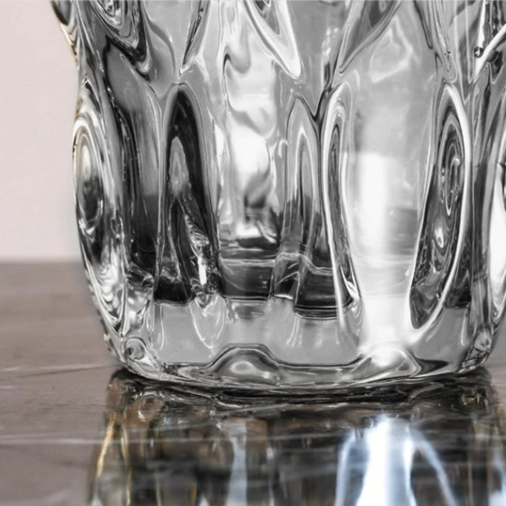 SOGA 30cm Glass Grey Vase Crystal VASE Thick Modern Home Decor