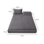 153cm Grey Wide Mattress Clover Design