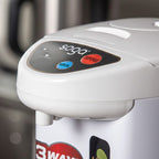 SOGA 2X 3.8L White Plastic Exterior Electric Thermal Pot Dispenser with 3 Dispensing Modes