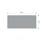 SOGA Four-seater Cream Faux Fur Throw Blanket 90x260cm Polyester