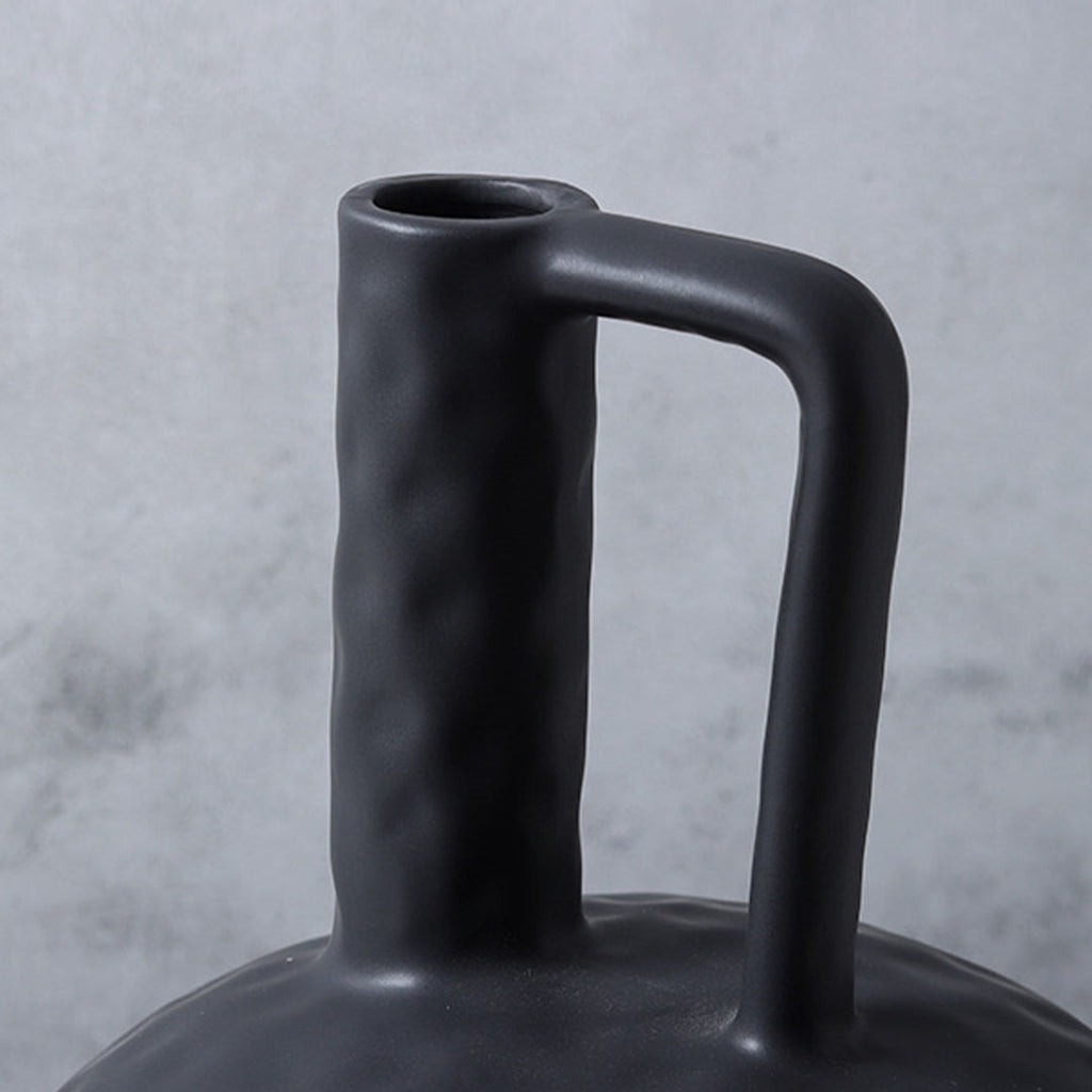 20x30cm Ornament Contemporary Black Ceramic Vase