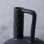 20x30cm Ornament Contemporary Black Ceramic Vase