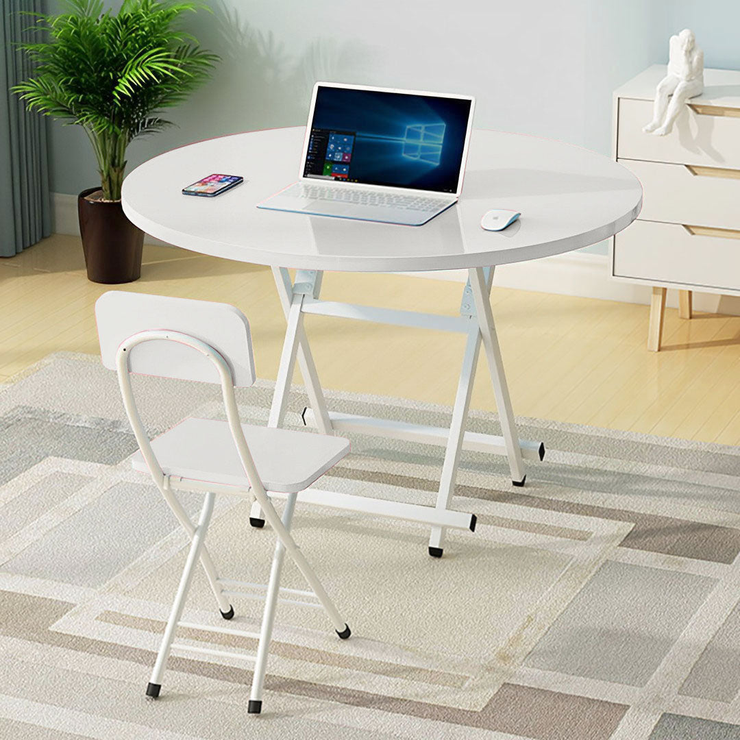 White Round Dining Table