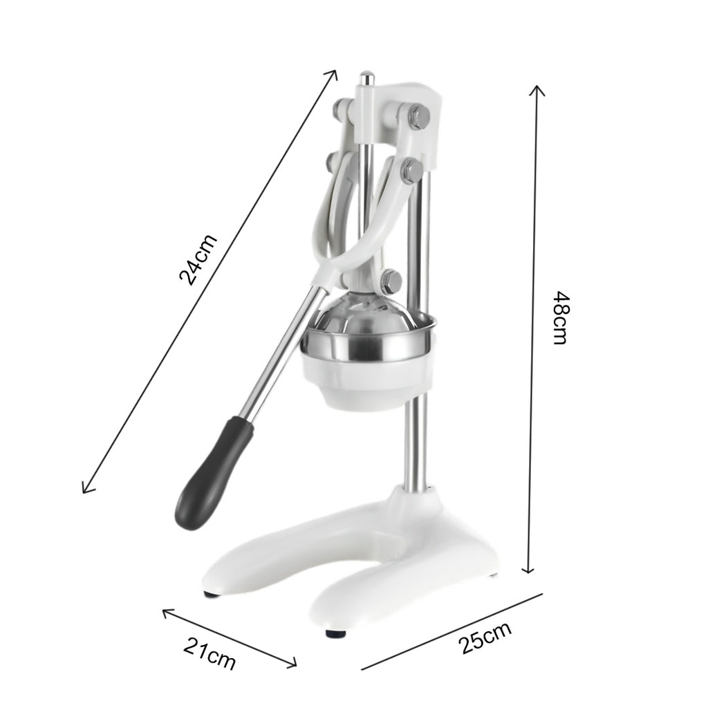 Stainless Steel Manual Juicer White