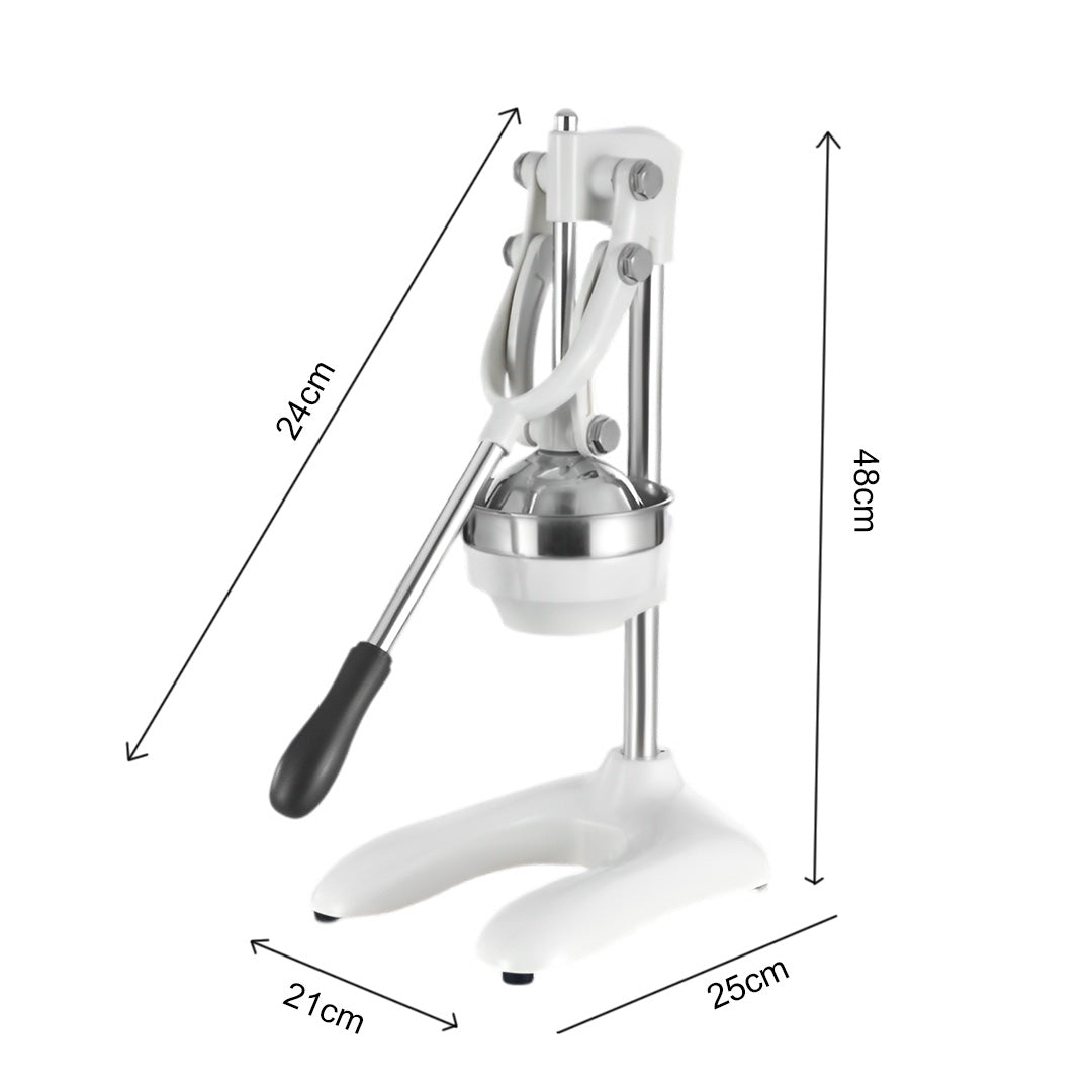 Stainless Steel Manual Juicer White