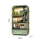 Green Multi Tier Cosmetic Storage Rack Organiser