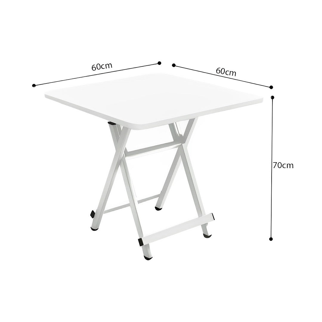 White Dining Table with Lacquered Legs