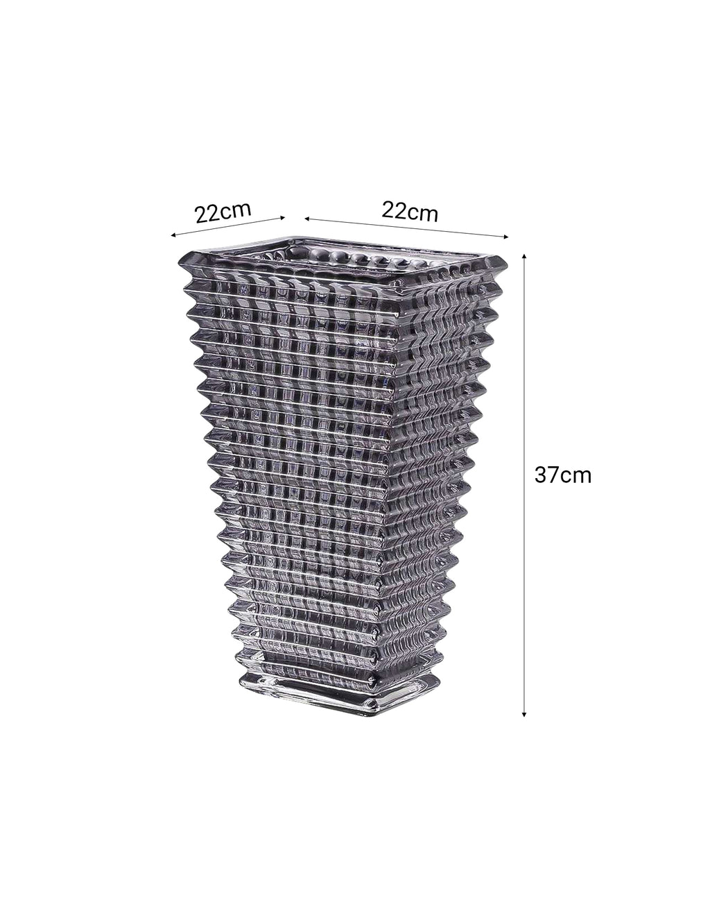 SOGA 28cm Modern Gray Ceramic Glass Vase Home Decor