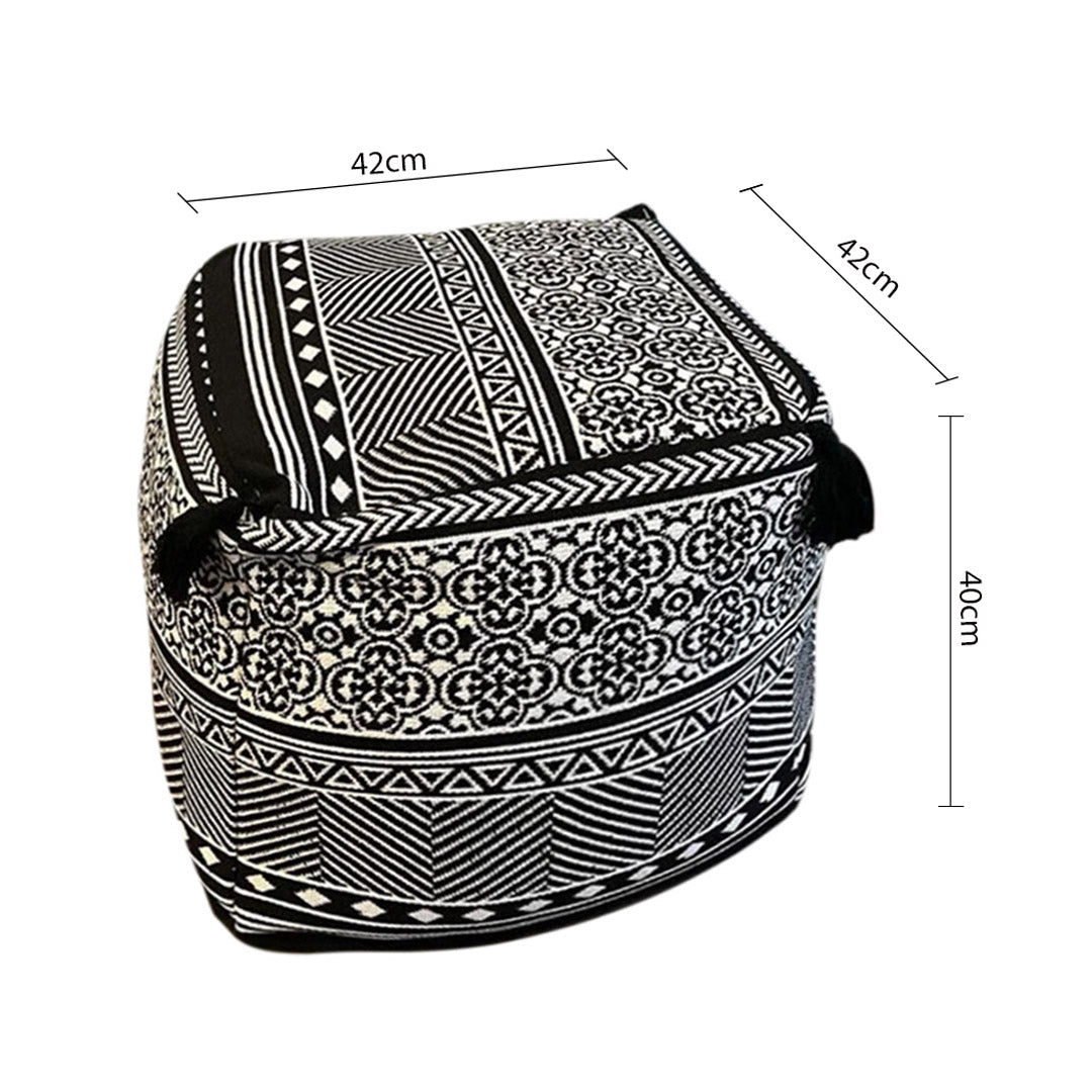 42cm Black Premium Polyester Cotton Cushion with EPP Particle
