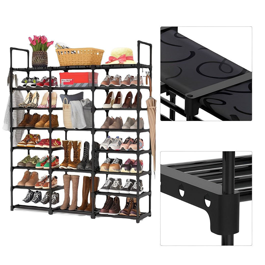 21-Shelf Tier Shoe Storage with Handle