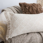 SOGA 2X 35cm Natural Woven Fringe Throw Pillows