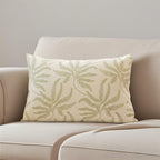 SOGA 2X 35cm Botanical Green Fern Leaf Embroidered Throw Pillow