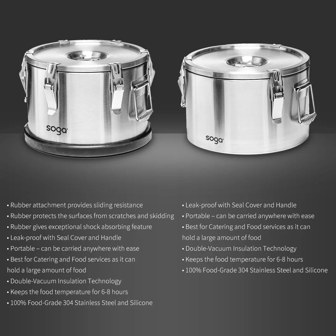 15L Insulated Food Carrier with Anti Slip Bottom