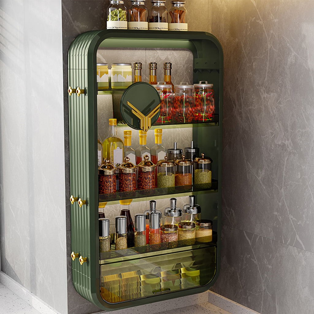 Green Multi Tier Cosmetic Storage Rack Organiser