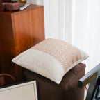 SOGA 2X 50cm Modern Beige Block Textured Decorative Throw Pillow
