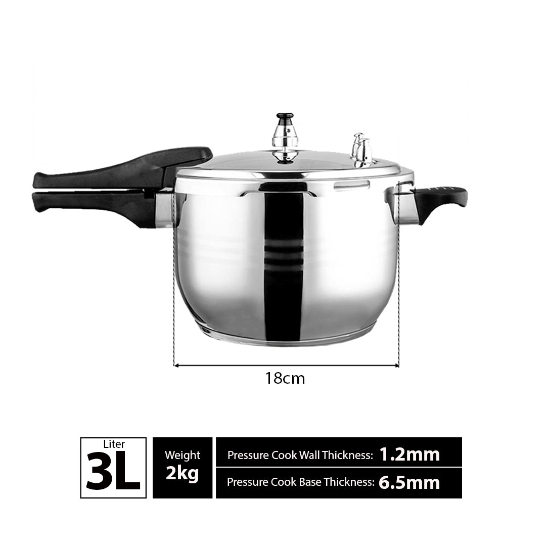 3L Stainless Steel Pressure Cooker