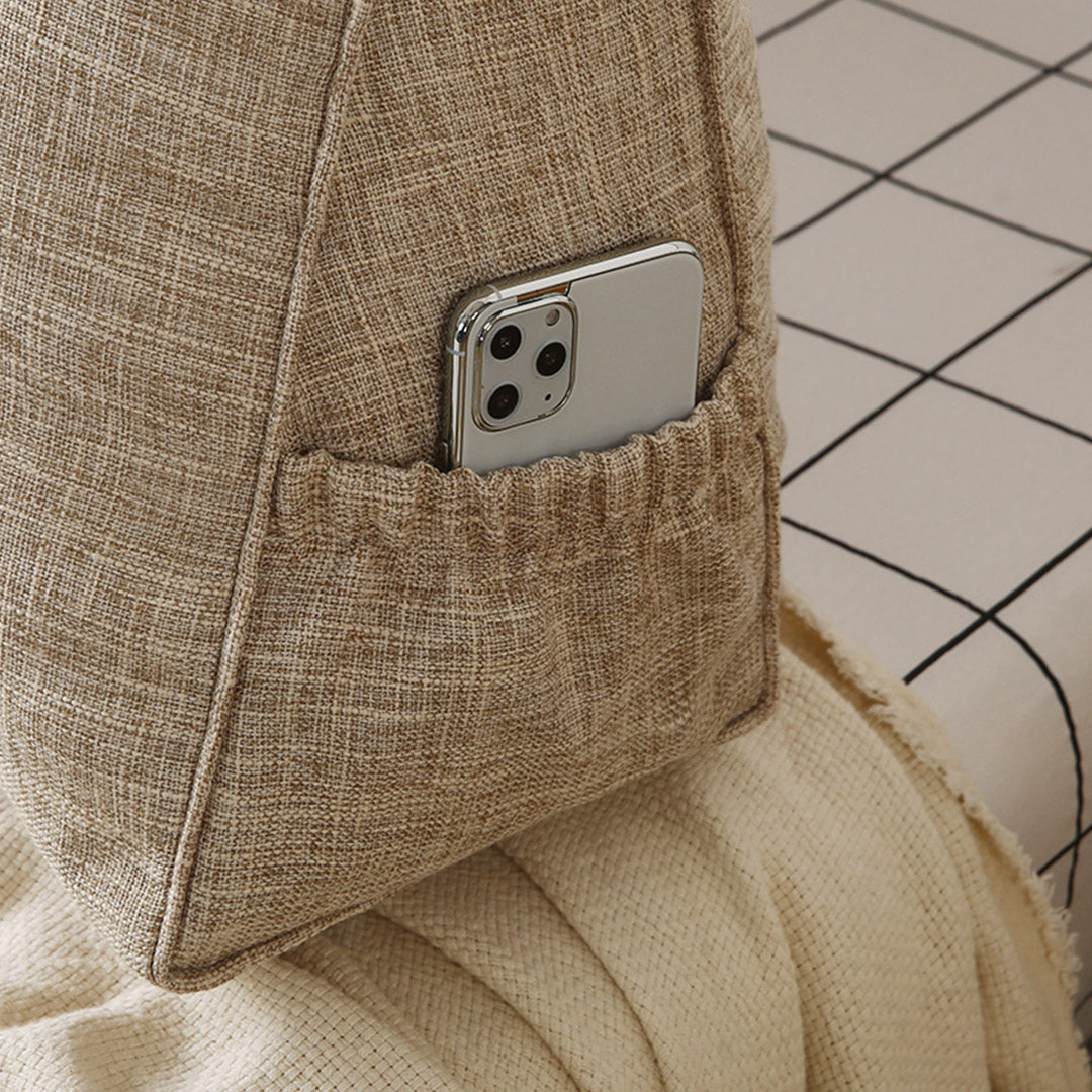 Soga 100cm Beige Triangular Wedge Cushion Pillow