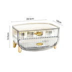 2 Tier Transparent Multifunctional Countertop Cosmetic Storage Organiser