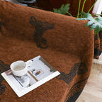 SOGA Two-seater Brown Sofa Cover Leopard Print 180x260cm Polyester